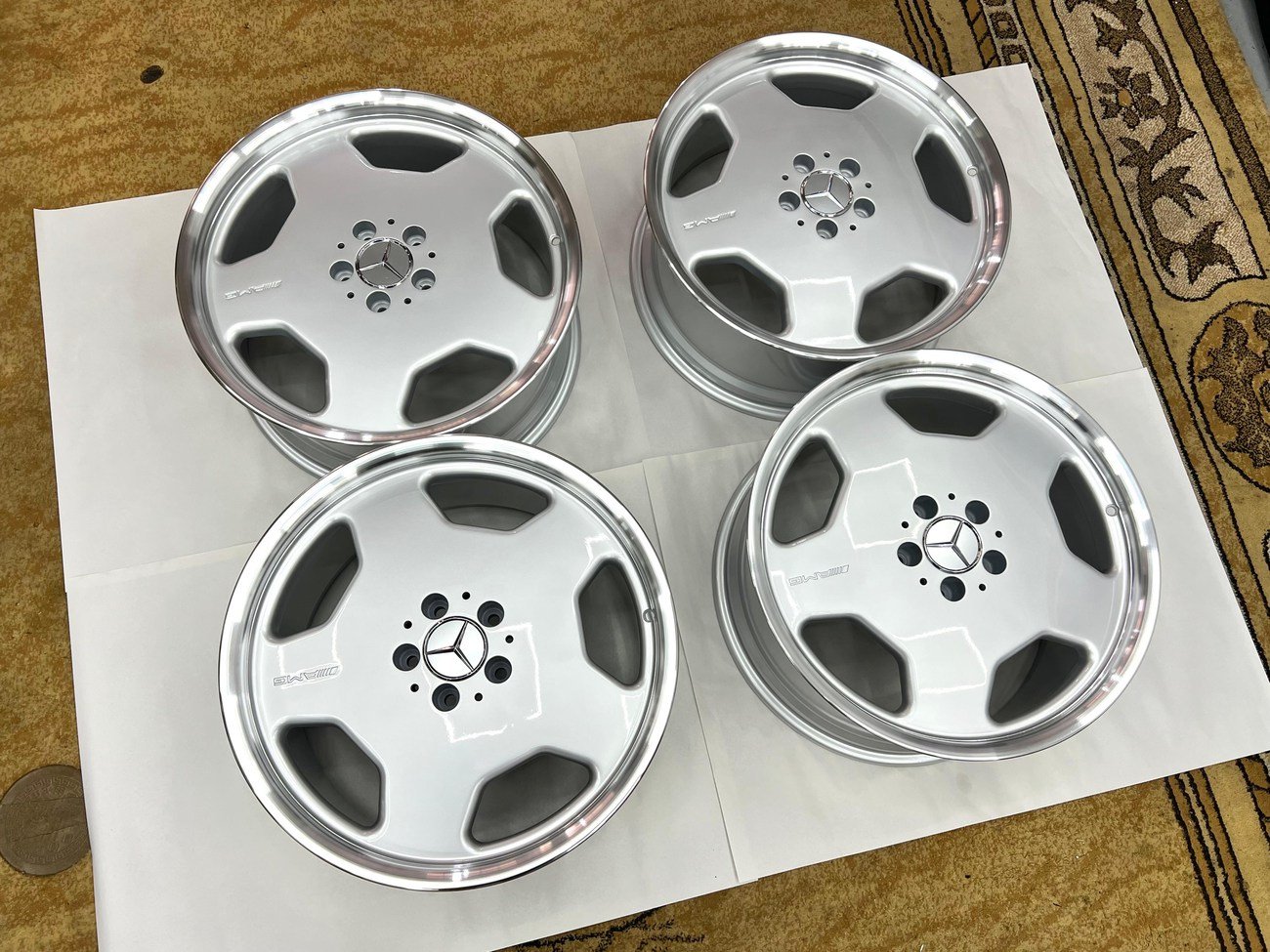  Staggered 19" AMG Aero II Monoblock Wheels for Mercedes-Benz W140 S-Class