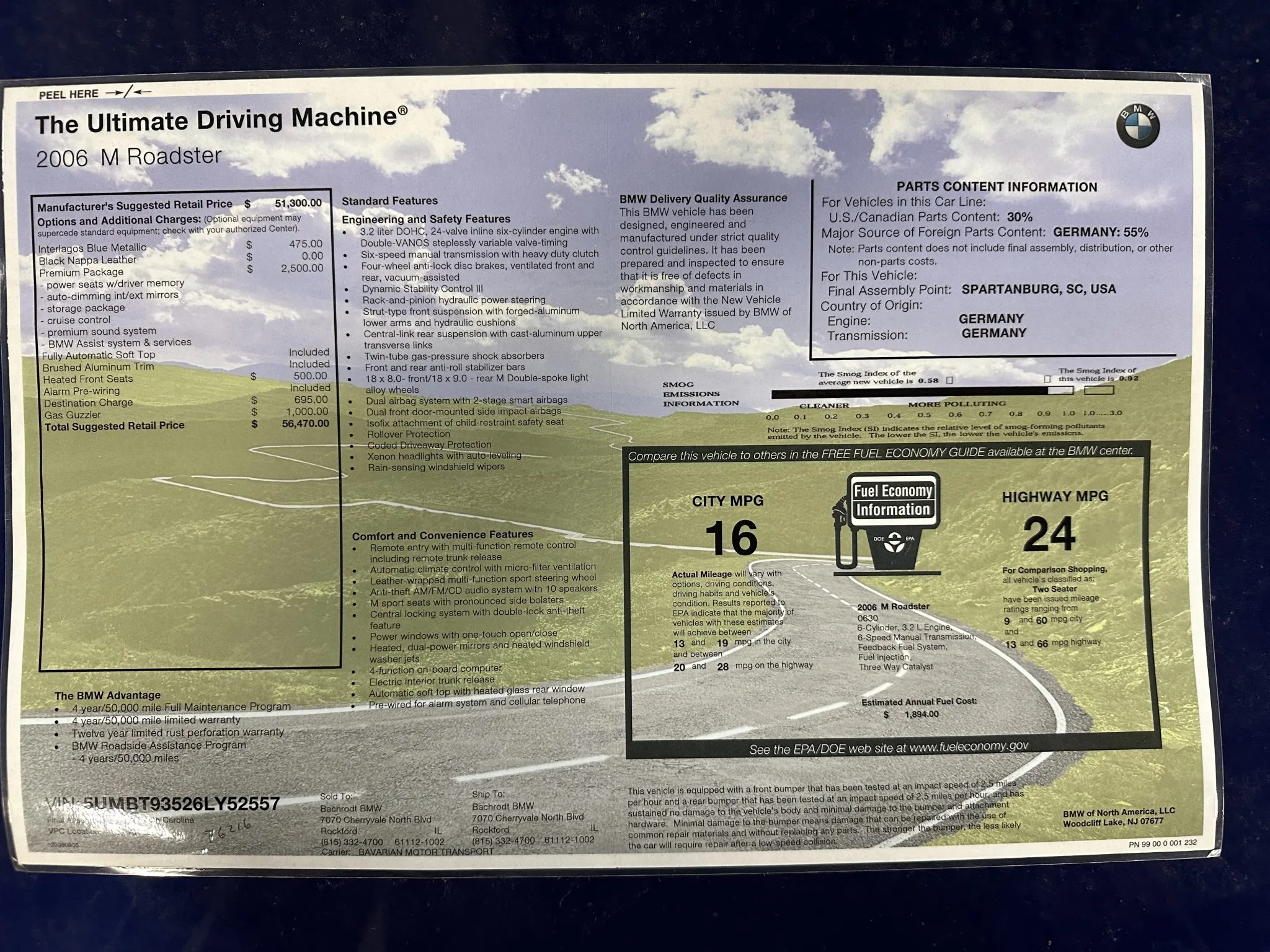 BMW S54B32 Engine & 6-Speed Manual Gearbox - Image 11