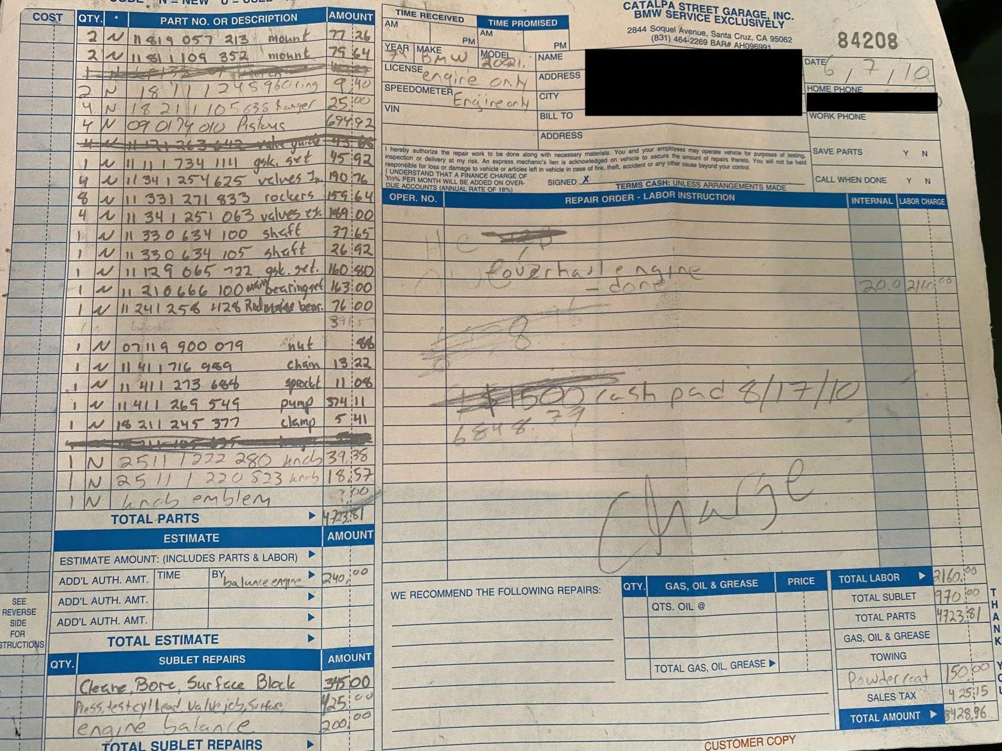 BMW M10 2.0L Engine - Image 7
