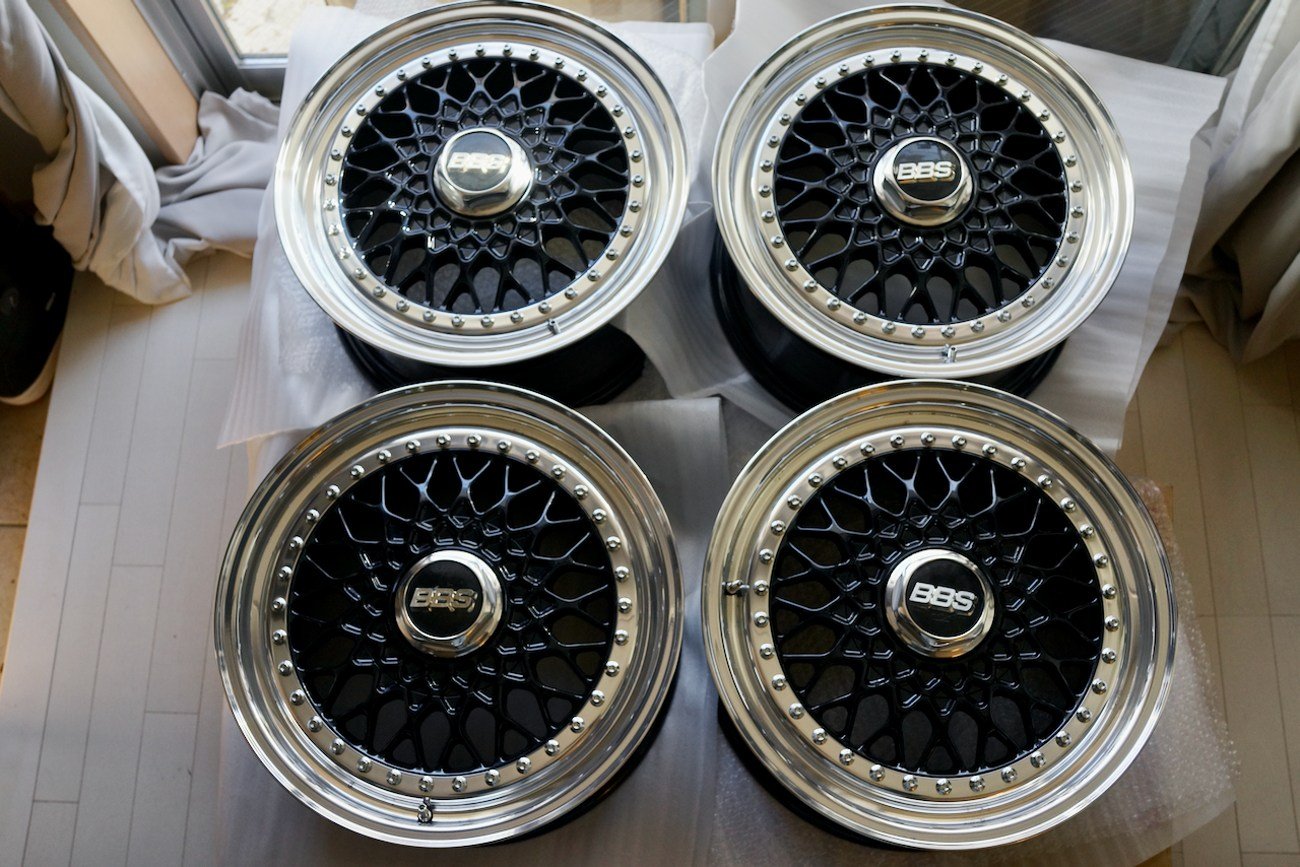 forged BBS RS317 three-piece wheels