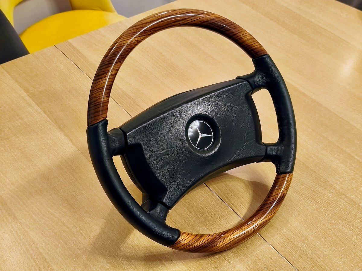 Petri W126 Zebrano Steering Wheel - Image 2