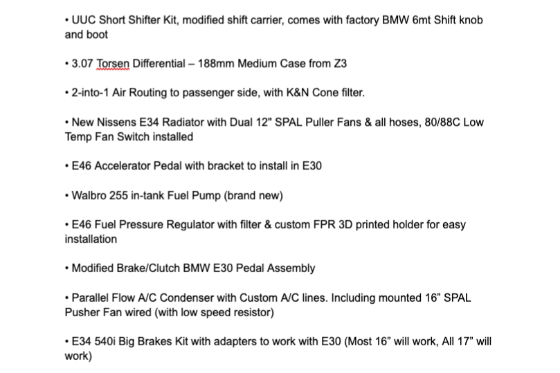 BMW S62 Engine & 6-Speed Gearbox Conversion Kit for E30 - Image 12