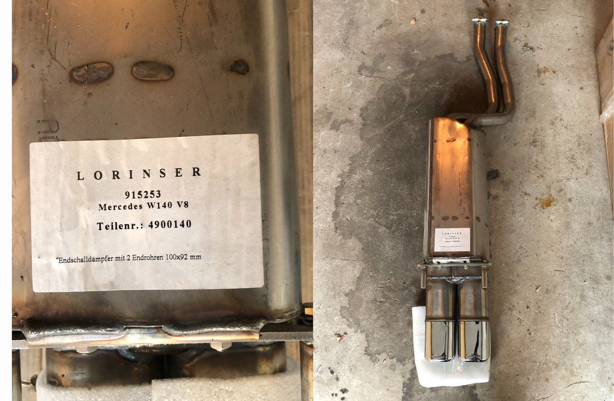 NOS Lorinser Exhaust for Mercedes-Benz W140 - Image 3