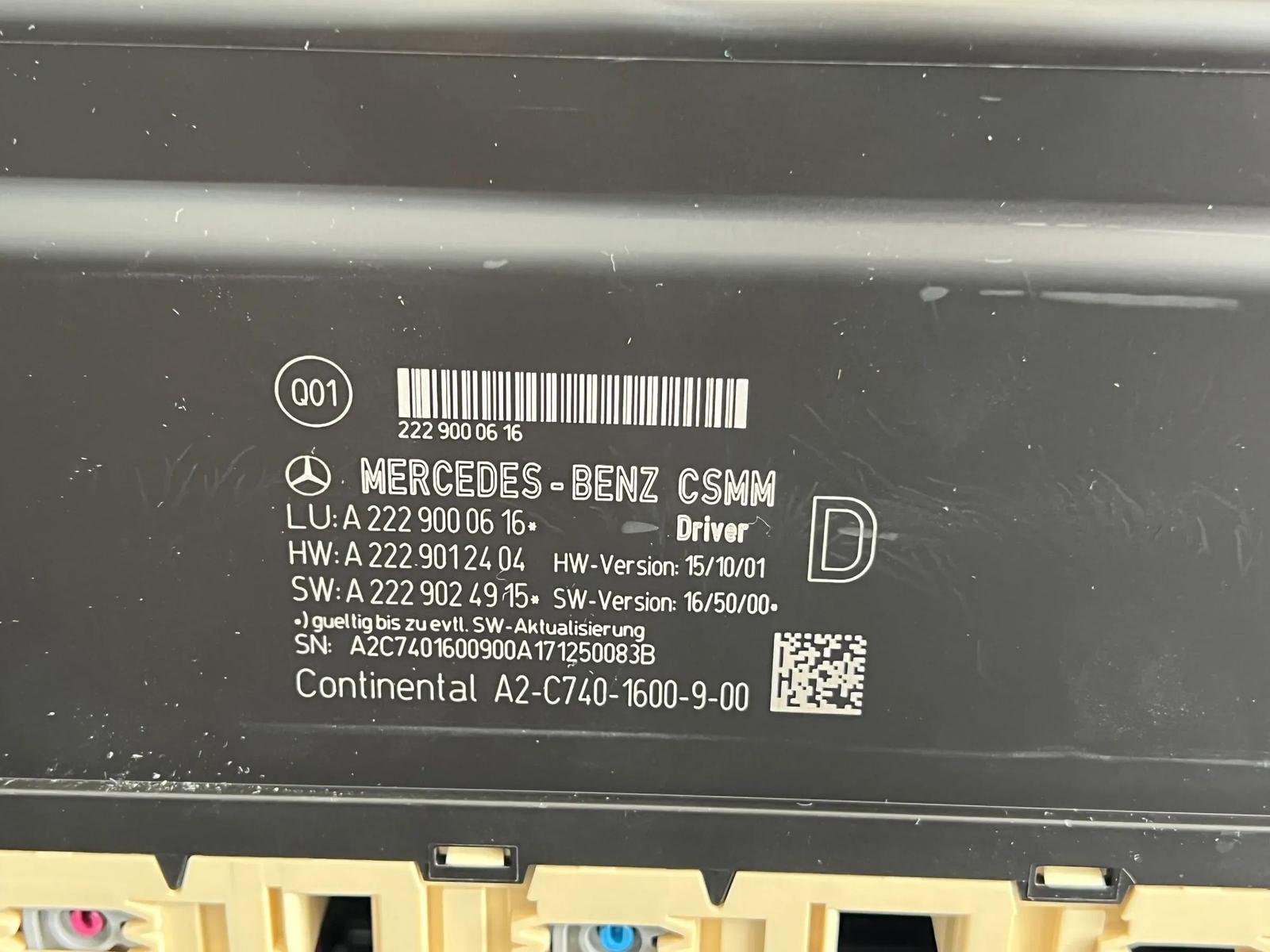 Mercedes-Benz S-Class W222 Front Seat Leather - Image 6