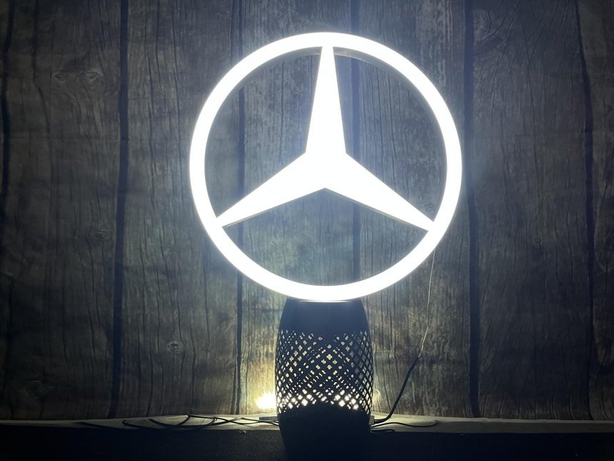 Mercedes-Benz Promotional Illuminated Star Logo Sign