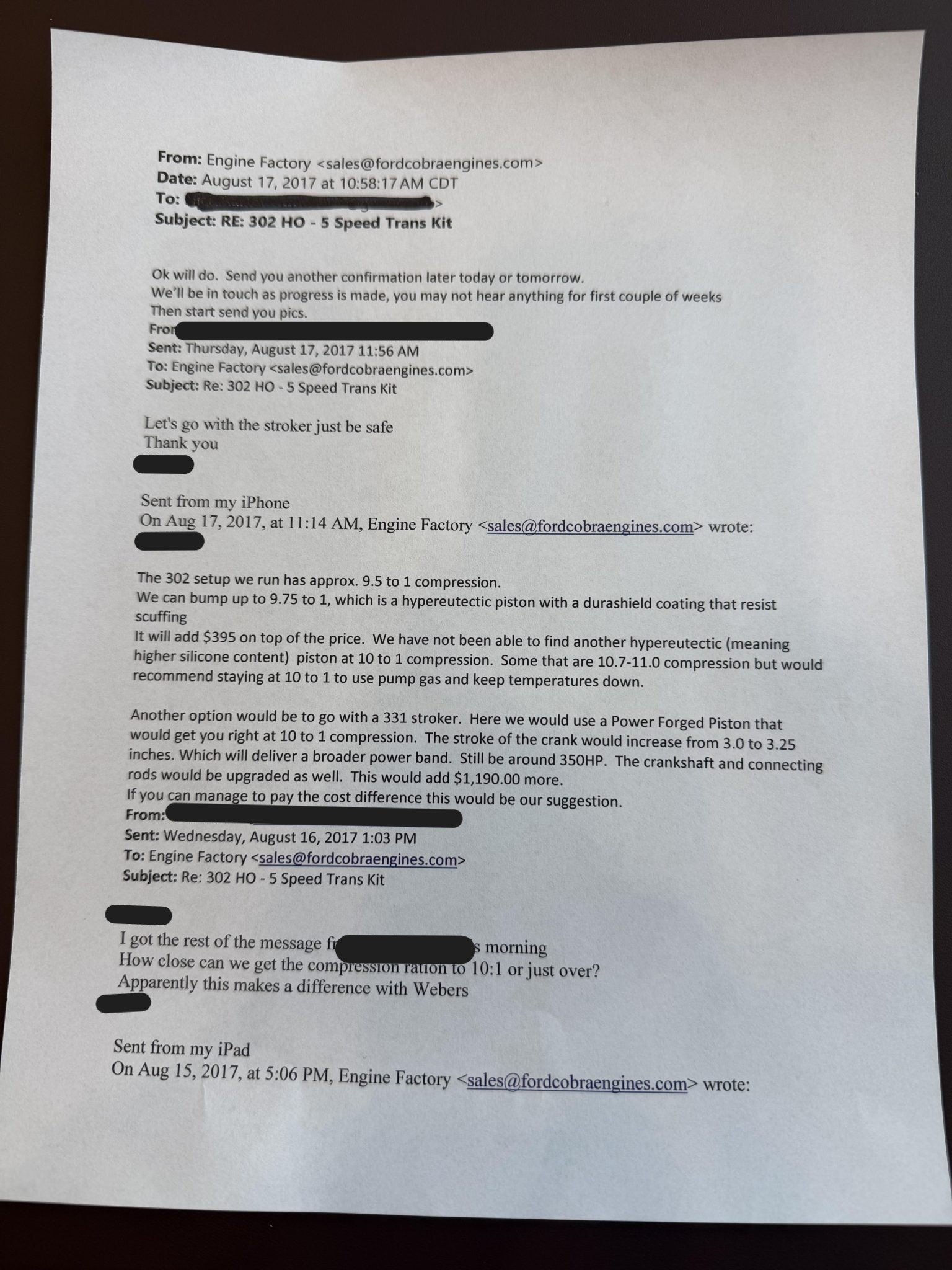 Ford 331ci Stroker V8 Engine / Jim Inglese Weber Eight-Stack & Tremec T5Z Transmission - Image 14