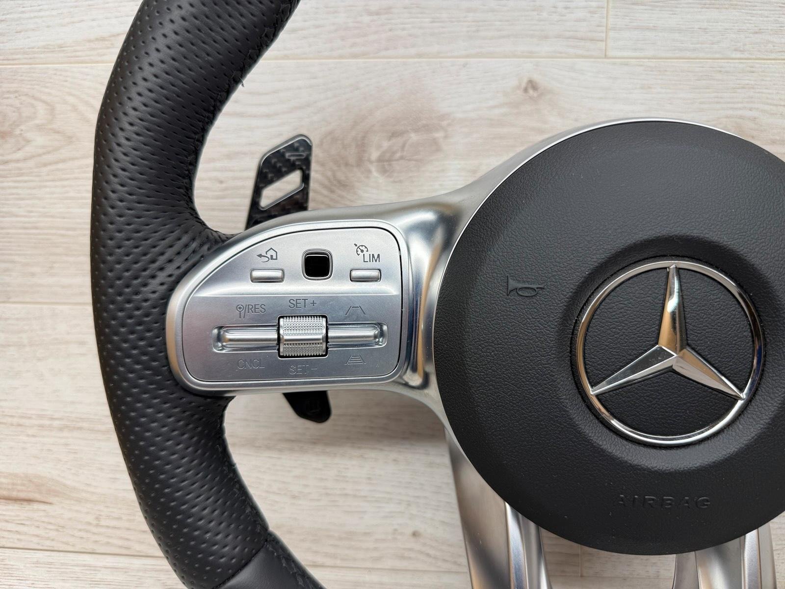 Mercedes AMG Brabus Alcantara Steering Wheel - Image 4