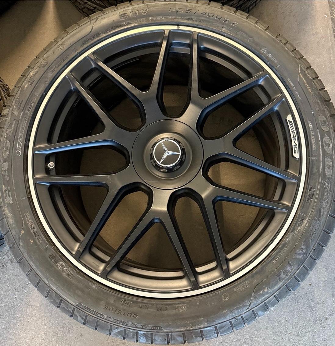 Mercedes G63 AMG 22 inch wheels / Cross-Spoke Wheel Set - Image 2