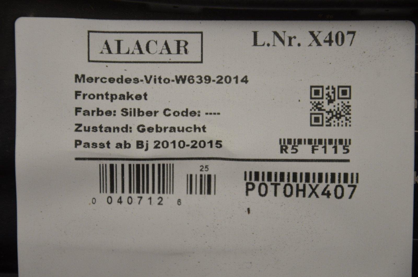 Mercedes-Benz Vito W639 Complete Front End Assembly - Image 9