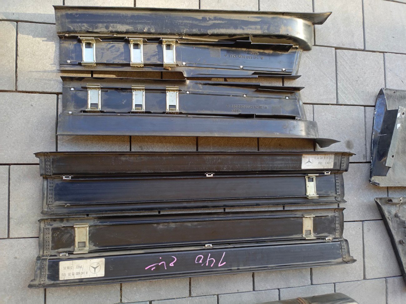 W140 Lorinser Exhaust, Side Vents, & Door Sills Package - Image 6