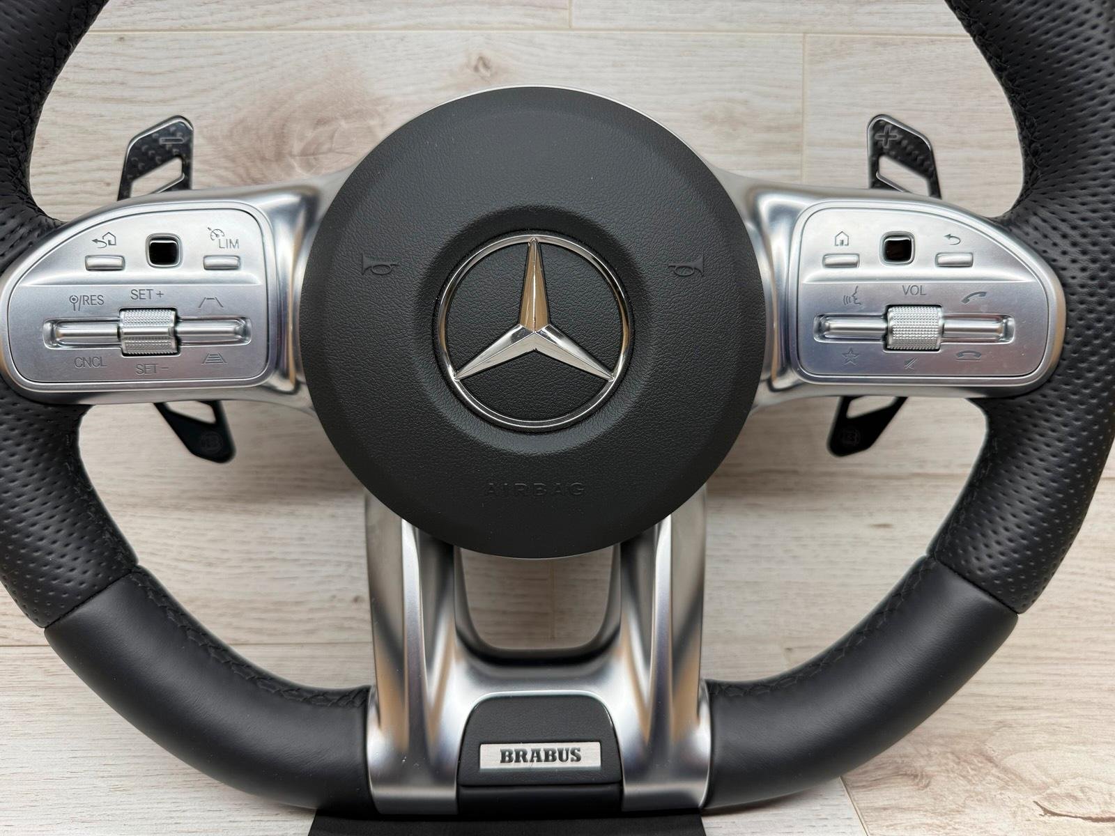 Mercedes AMG Brabus Alcantara Steering Wheel - Image 2