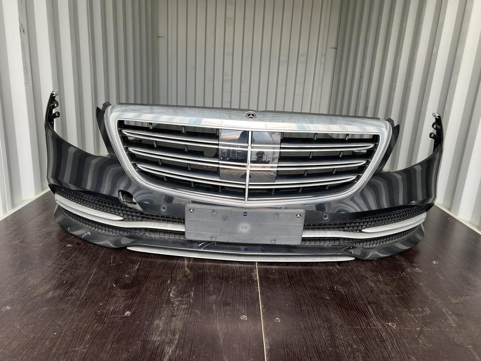 Mercedes-Benz S-Class W222 Front Bumper Black Metallic 9197