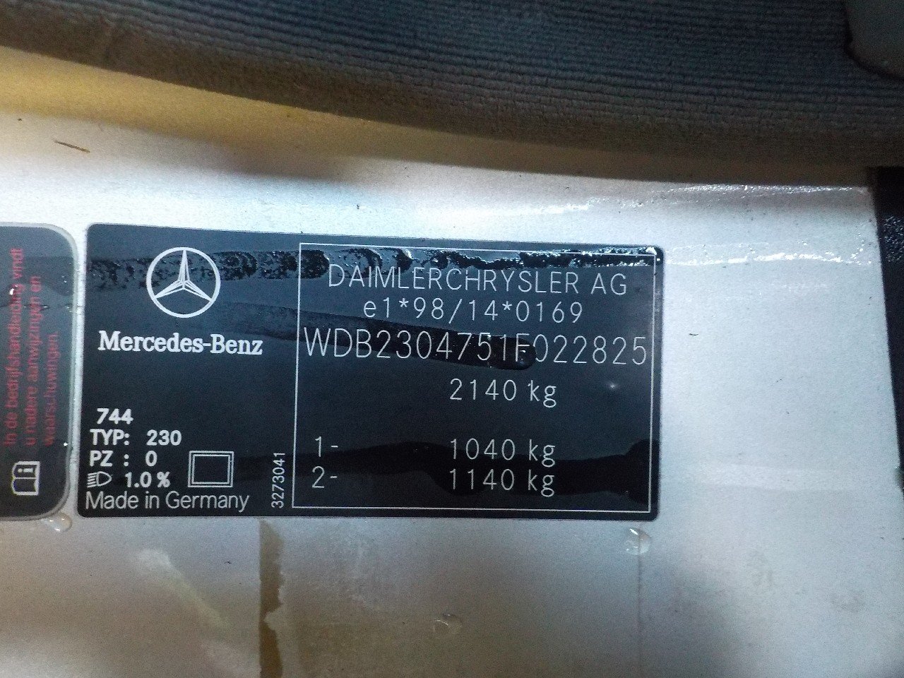MERCEDES-BENZ SL 500 (R230) ENGINE - Image 2
