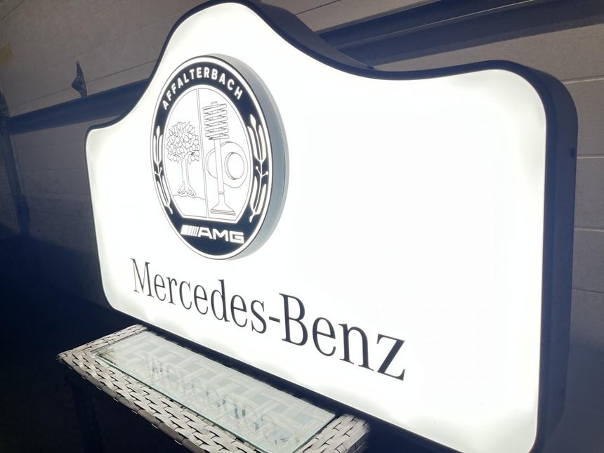Original Mercedes-Benz Promotional Illuminated Sign