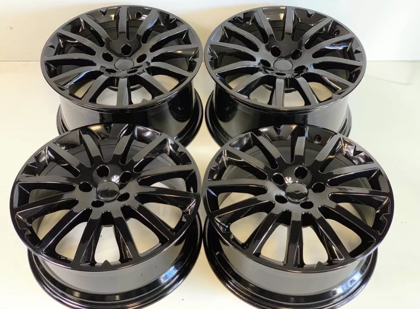 Maserati Ghibli NEW COATED BLACK WHEELS RIMS OEM