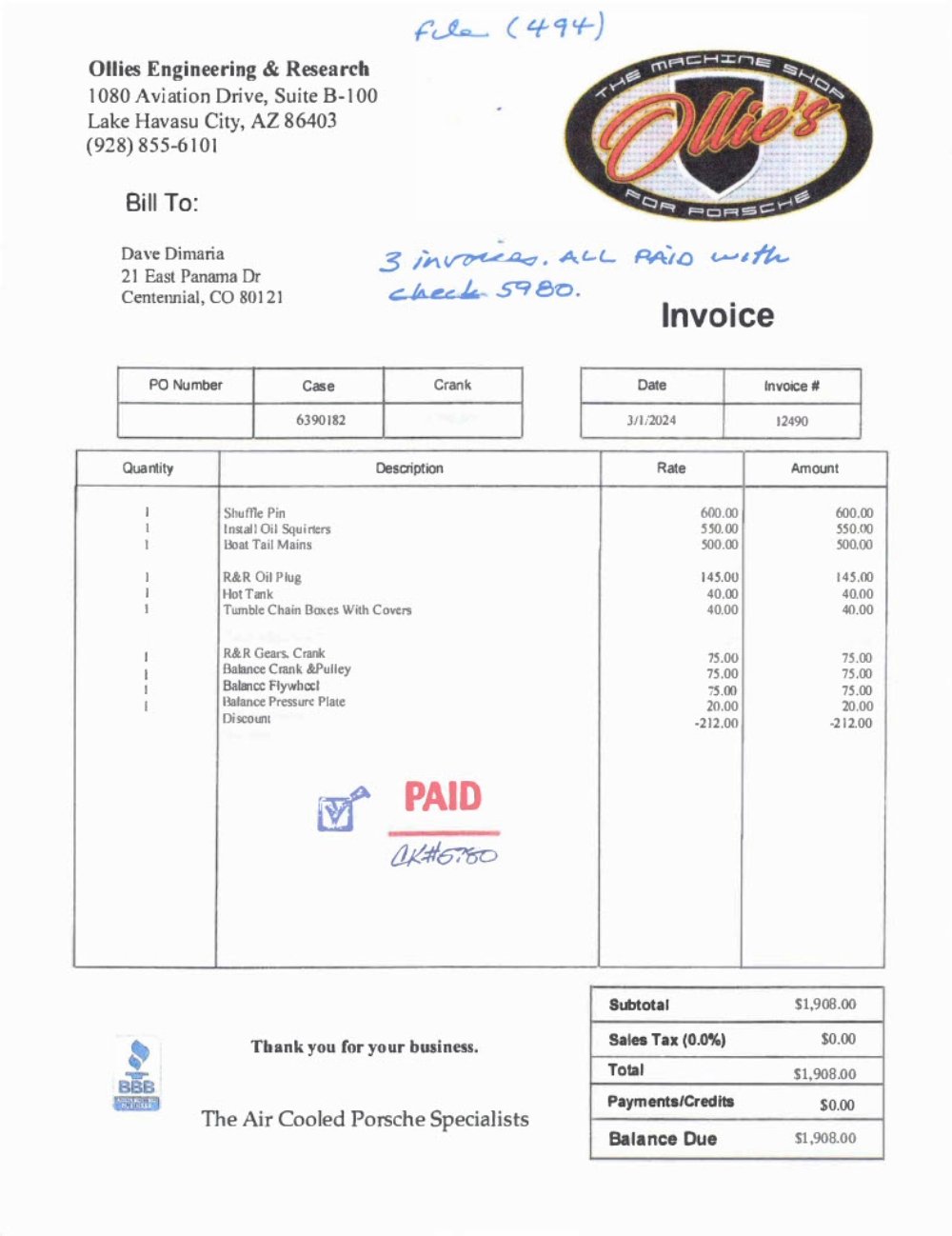 Porsche 911S Type 901/10 2.0L Flat-Six Engine - Image 6