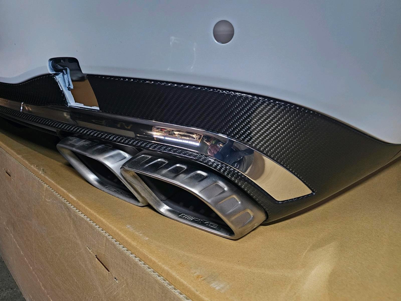 Mercedes S63 AMG Rear Bumper – W223 – Carbon Diffuser - Image 2