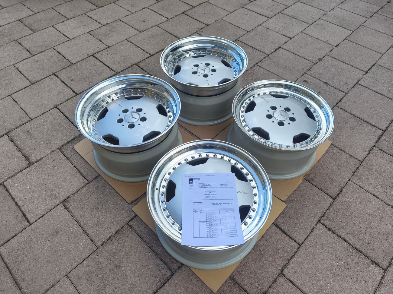 Staggered 3-Piece 17″ AMG Aero III Wheels - Image 3