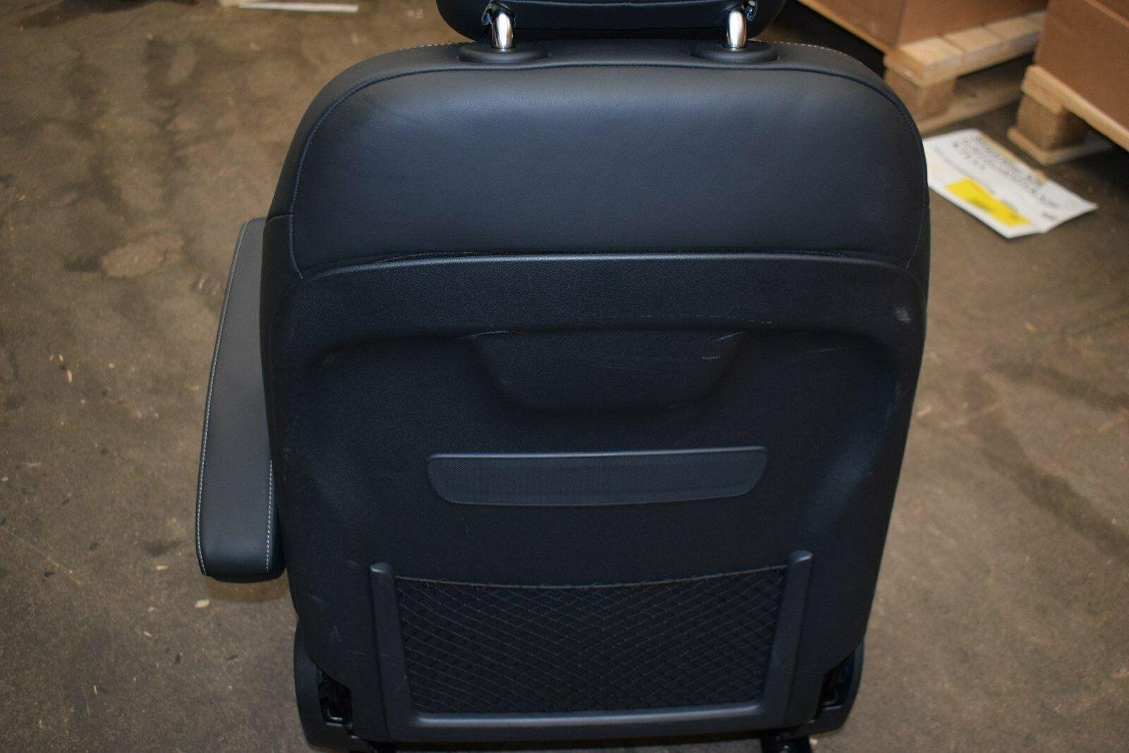 Mercedes W447 Passenger Seat — Black Leather — Fully Electric - Image 3