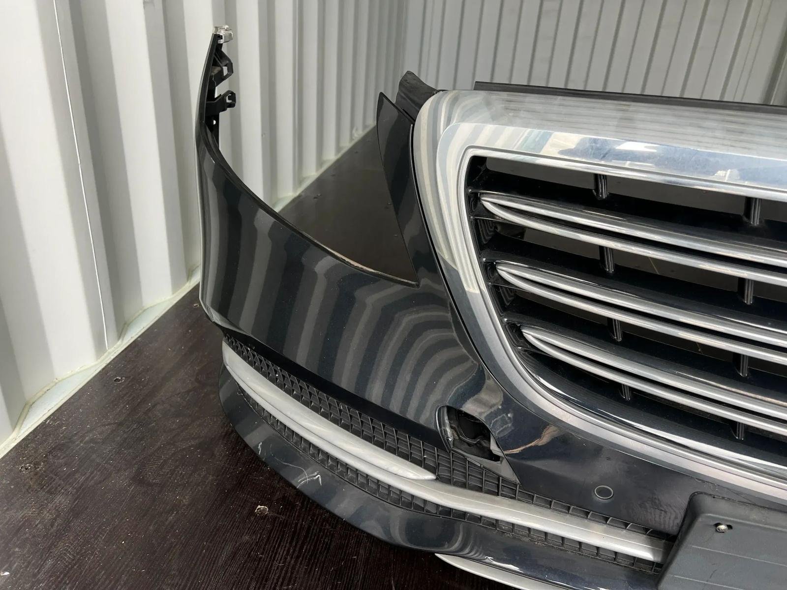 Mercedes-Benz S-Class W222 Front Bumper Black Metallic 9197 - Image 9