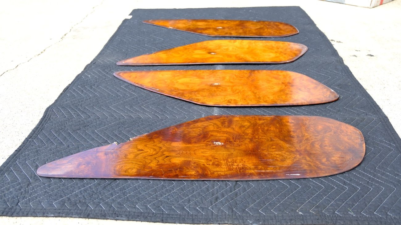 Pre-Merger AMG W126 Wooden Tray Tables & LWB Door Inserts - Image 2