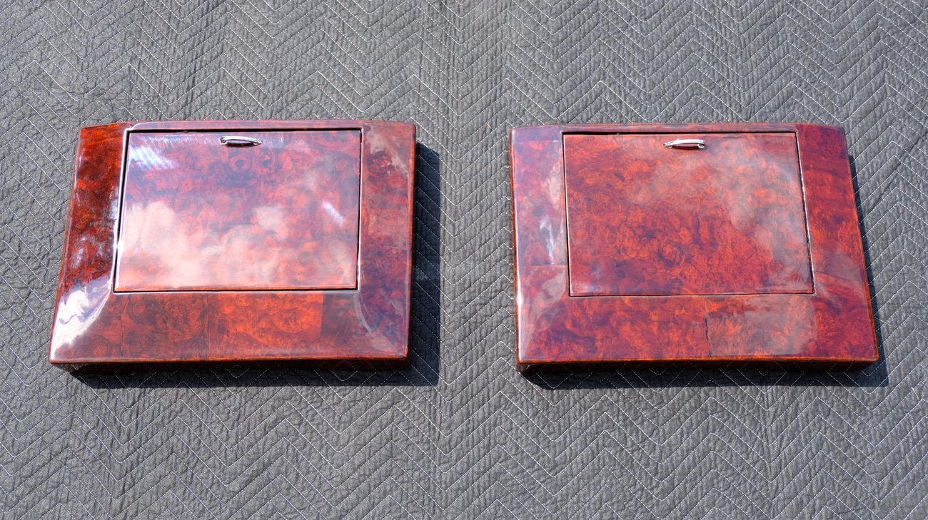 Pre-Merger AMG W126 Wooden Tray Tables & LWB Door Inserts - Image 13