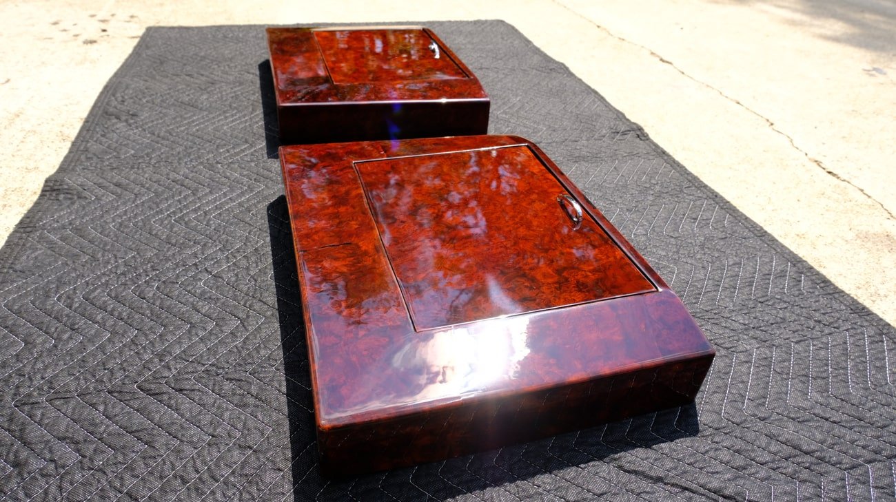 Pre-Merger AMG W126 Wooden Tray Tables & LWB Door Inserts - Image 19