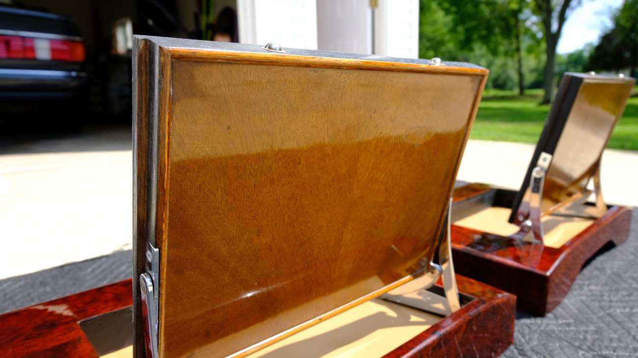 Pre-Merger AMG W126 Wooden Tray Tables & LWB Door Inserts - Image 17