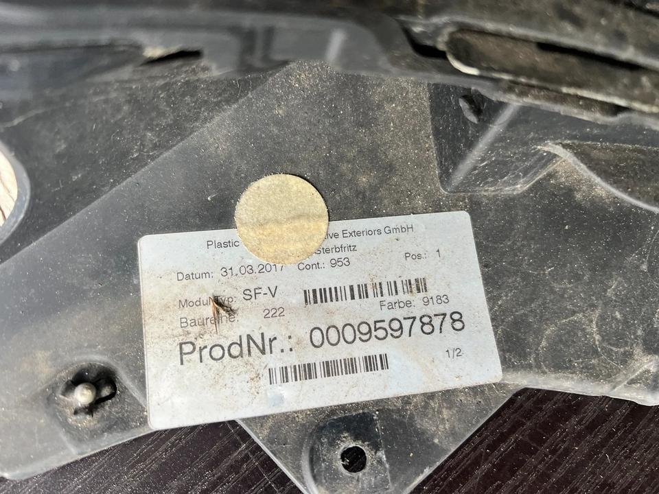 Mercedes-Benz S-Class W222 Front Bumper – Magnetite Black Metallic 9183 - Image 7