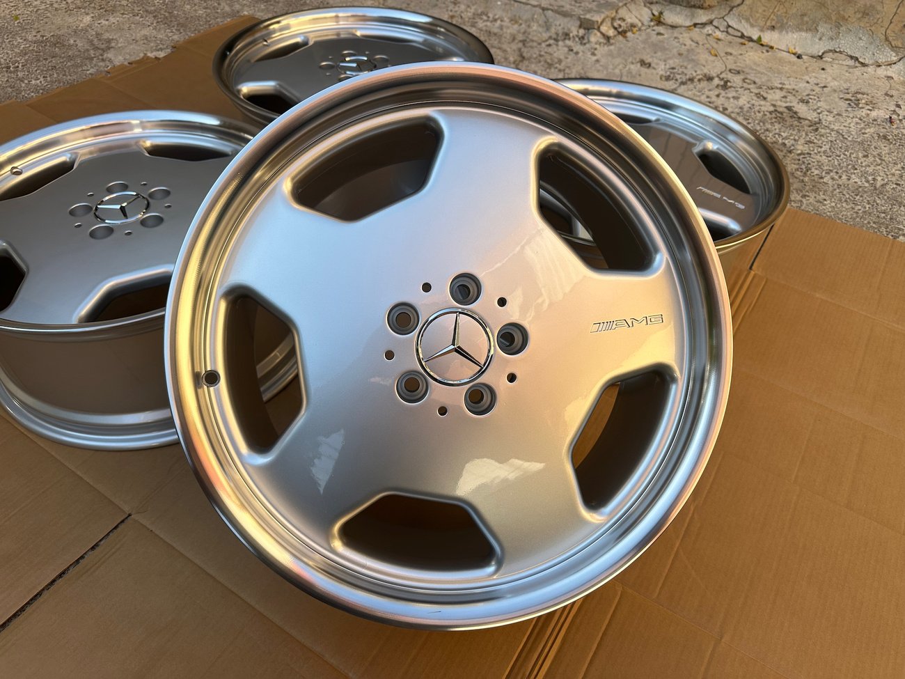Staggered 19″ AMG Aero II Monoblock Wheels – W140 OEM-Style Mercedes Alloy Wheels - Image 12