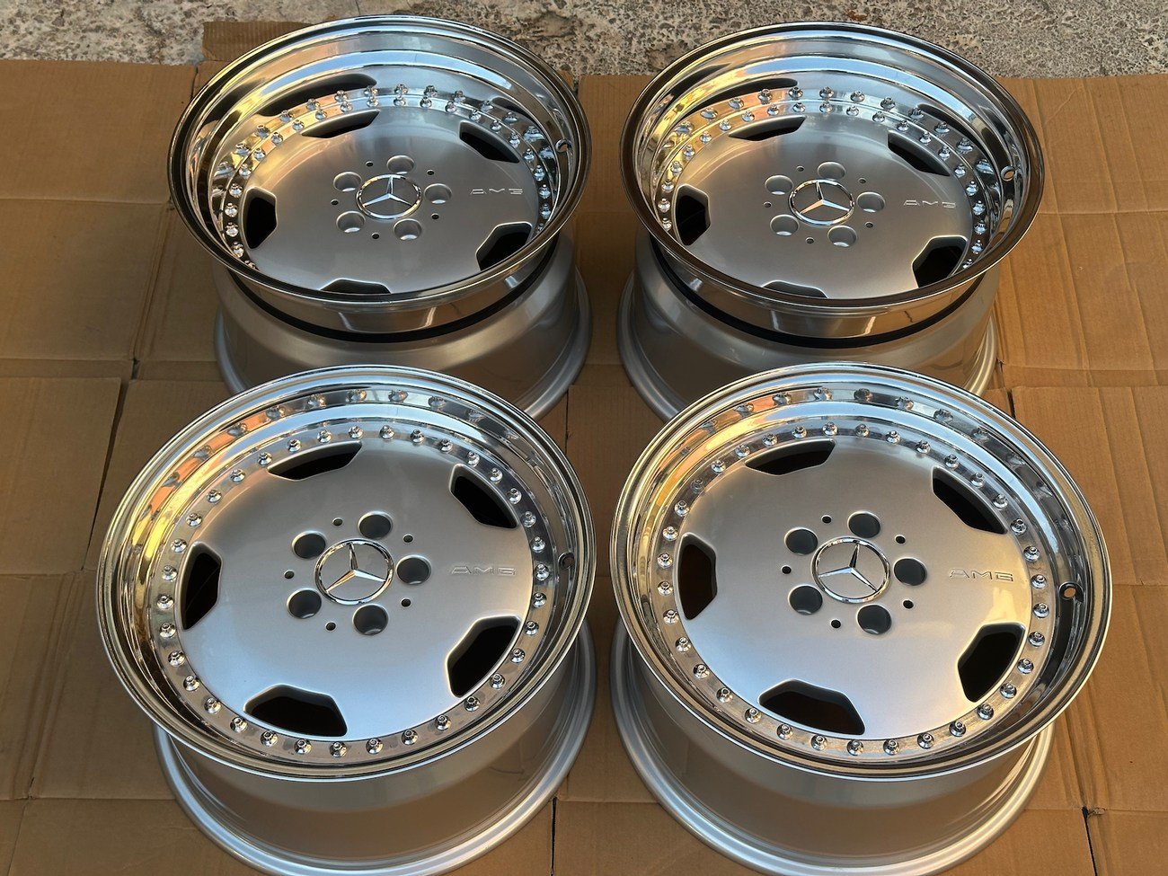 Staggered 3-Piece 17 AMG Aero III Wheels