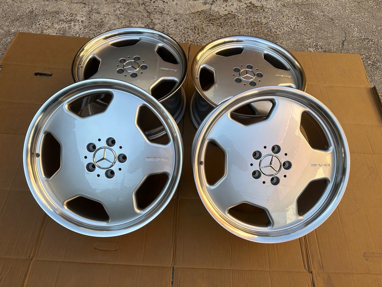 Staggered 19″ AMG Aero II Monoblock Wheels – W140 OEM-Style Mercedes Alloy Wheels - Image 13