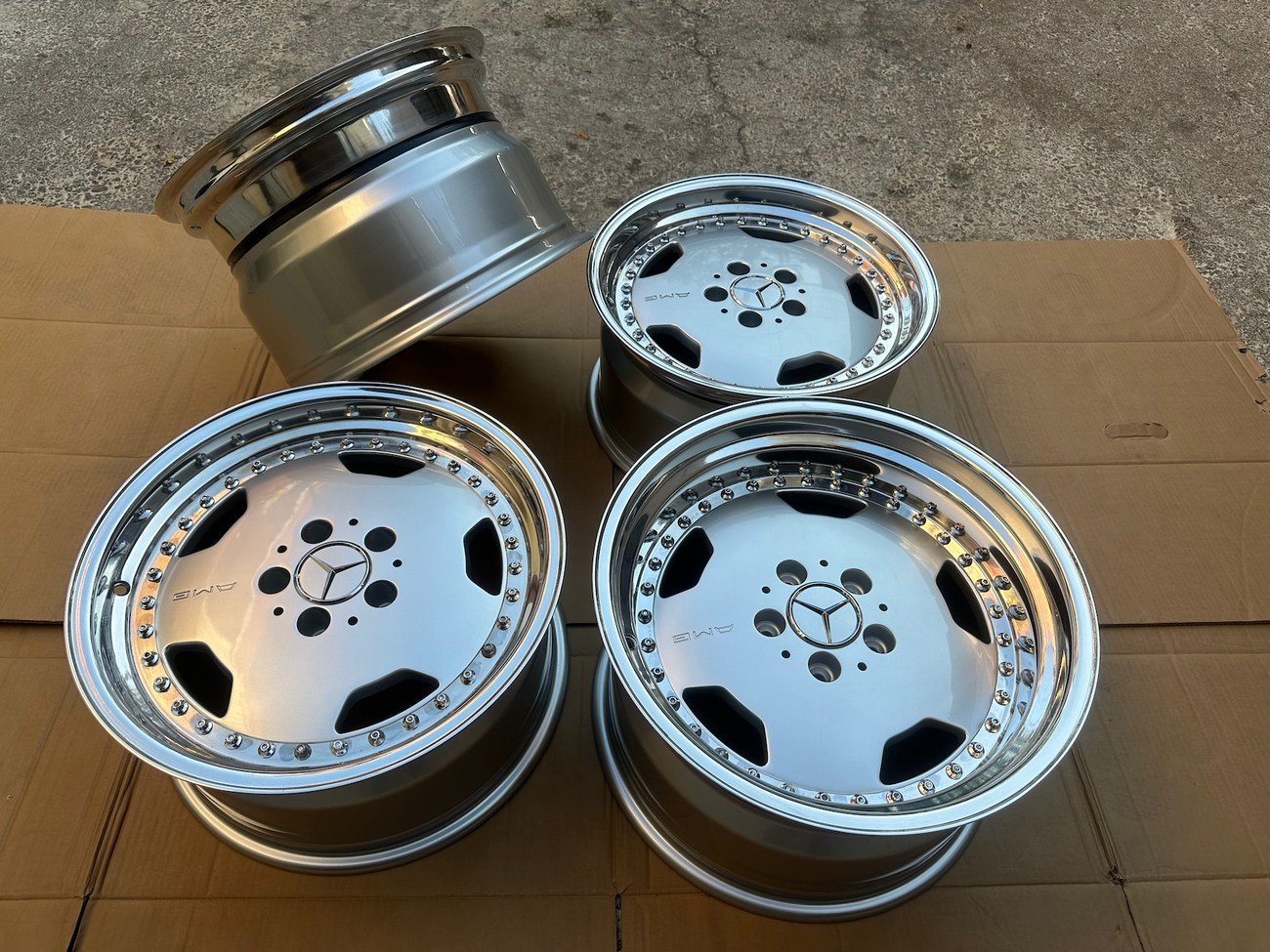 Staggered 3-Piece 17 AMG Aero III Wheels - Image 8