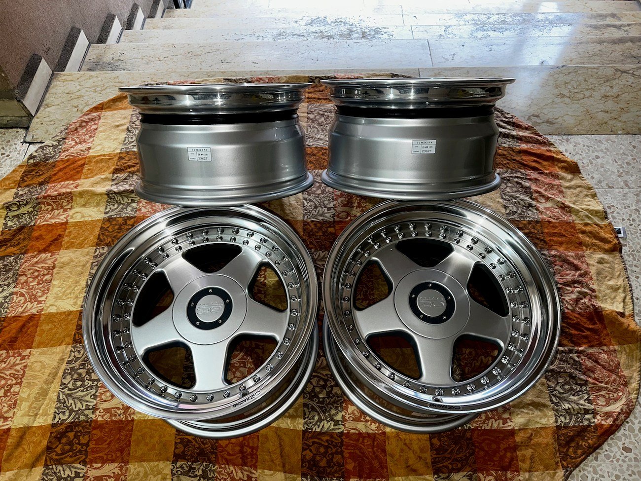 Staggered 3-Piece 17″ Futura Wheels by OZ Racing - Image 16