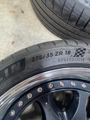 18" Staggered 3-Piece BRABUS Monoblock III Wheels & Tires - Image 4