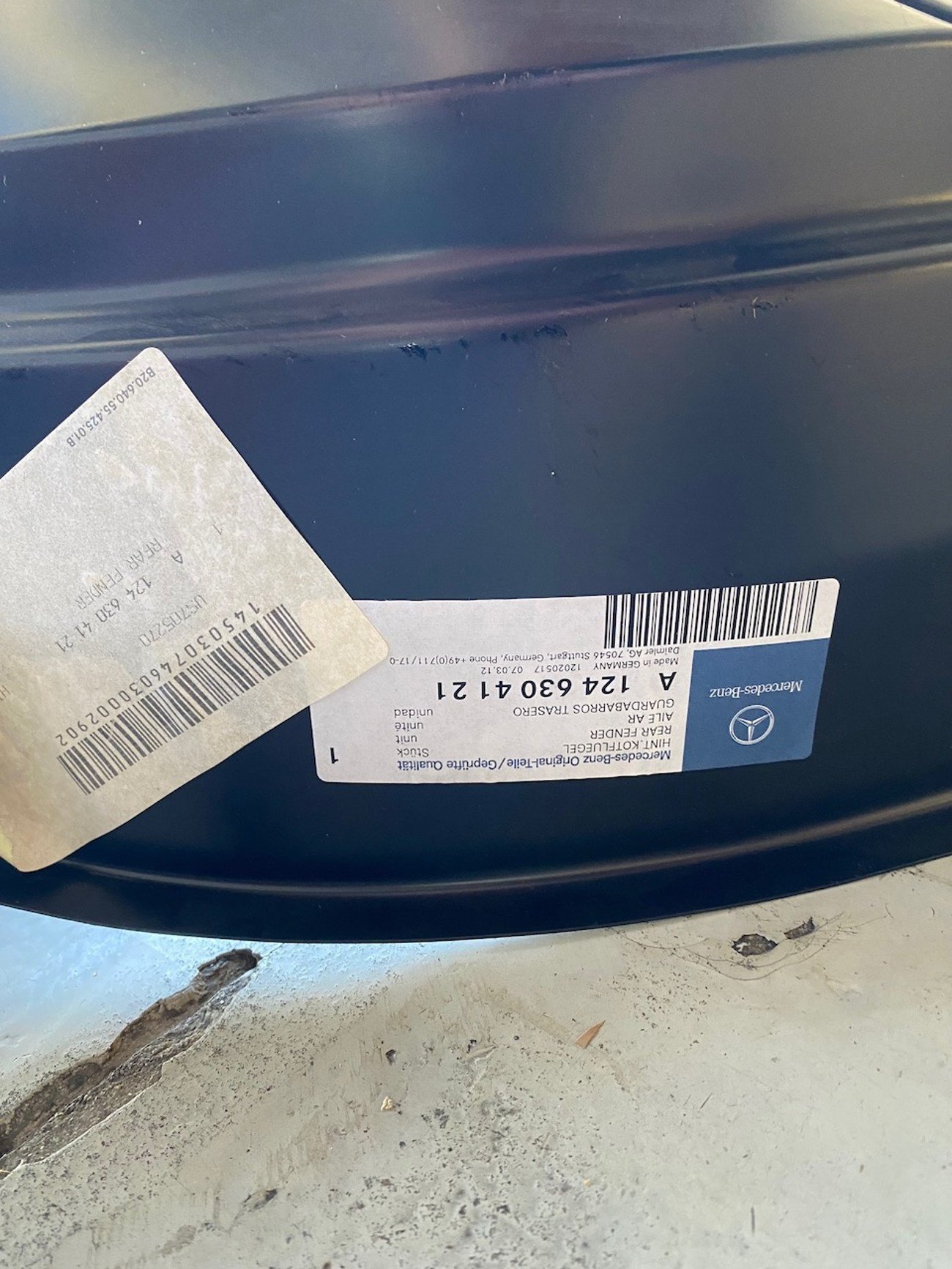 Mercedes-Benz W124 E500 / 500E Fender & Body Parts Package - Image 15