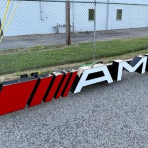 Mercedes-AMG illuminated sign