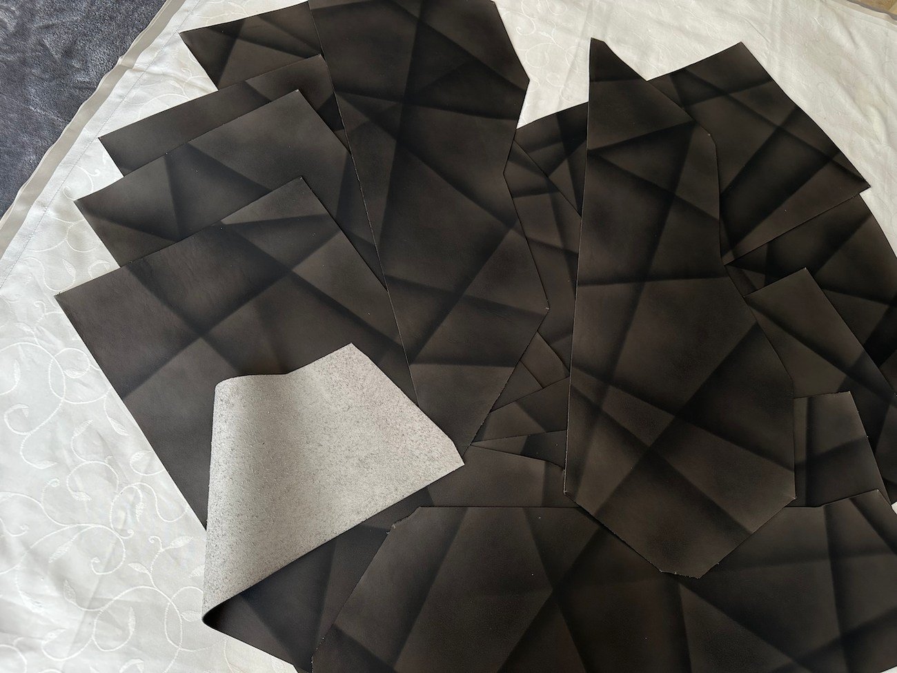 14-Piece NOS W124 E500 Limited Leather Inserts - Image 8