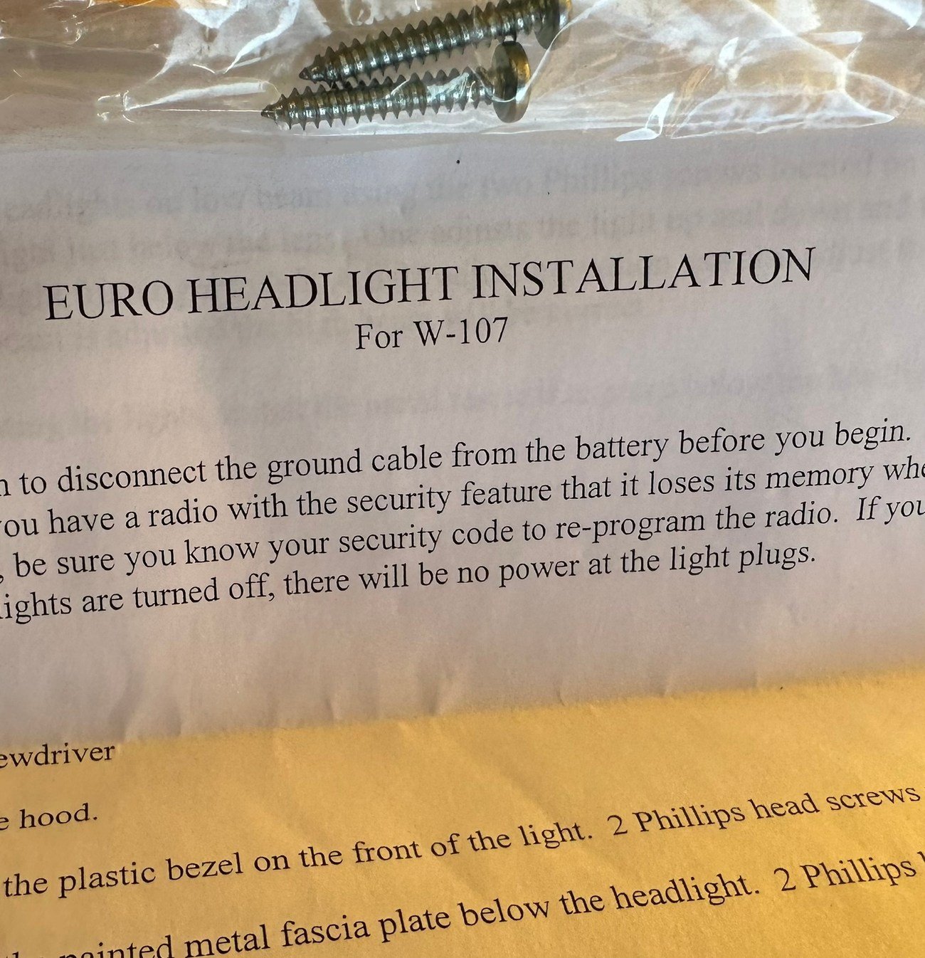 R107 European Headlamps & Corner Lamps - Image 19