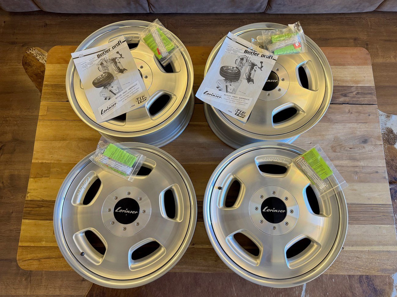 NOS 3-Piece 17″ Lorinser RSK-3 Wheels