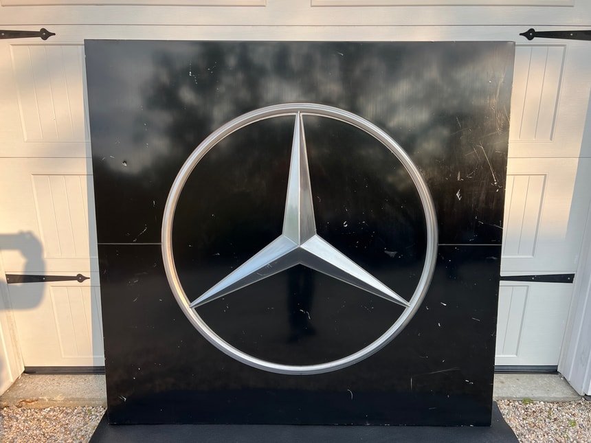Mercedes-Benz Dealer Logo Sign 67" x 64" - Image 2