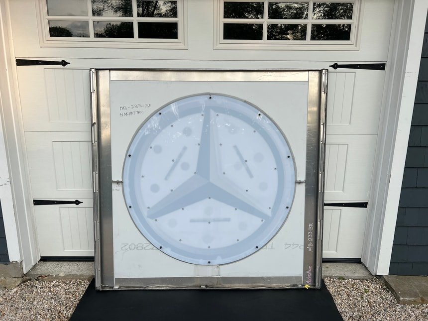Mercedes-Benz Dealer Logo Sign 67" x 64" - Image 3