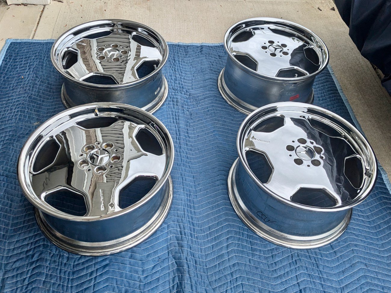 Staggered 19″ AMG Aero II Monoblock Wheels for W140 - Image 10